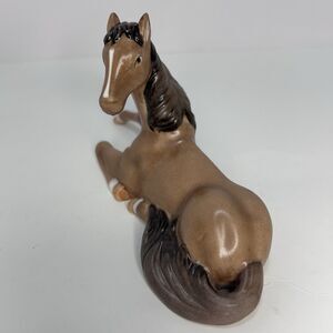 American Design Lenox BAY FOUL HORSE Figurine White Porcelain Hand Painted Brown